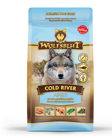Wolfsblut Cold River Trockenfutter für Hunde mit Forelle 12,5 Kg